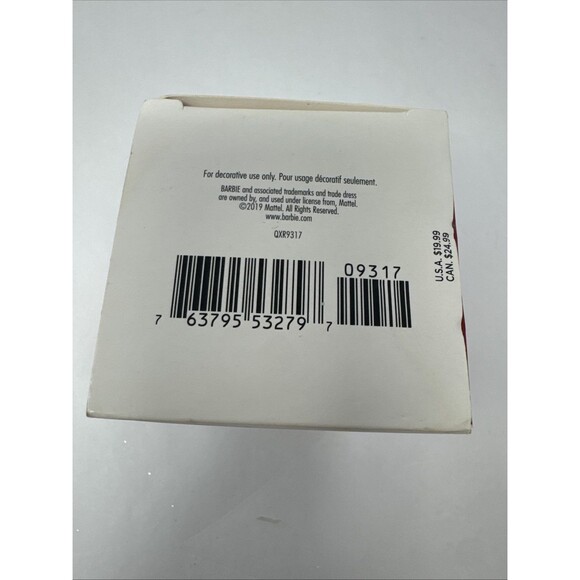 Hallmark Keepsake Holiday Barbie 2019 - 5th In Series - Candy Cane Pattern Dress - Picture 8 of 8